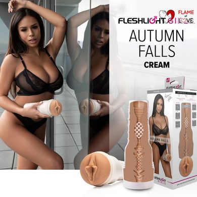 Мастурбатор Fleshlight Girls: Autumn Falls - Cream, зі зліпка вагіни, дуже ніжний