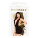 Мінісукня Penthouse Heart Rob L/XL Black, хомут, глибоке декольте, мініатюрні стрінги - 3