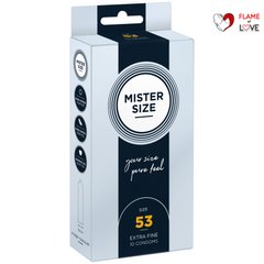Презервативи Mister Size - pure feel - 53 (10 condoms), товщина 0,05 мм