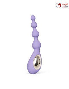 Анальне намисто з вібрацією LELO Soraya Beads Violet Dusk, різний діаметр намистин, 8 режимів