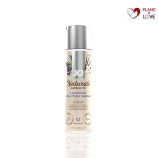 Масажна олія JO Naturals Massage Oil Lavender&Vanilla з натуральними ефірними оліями (120 мл)