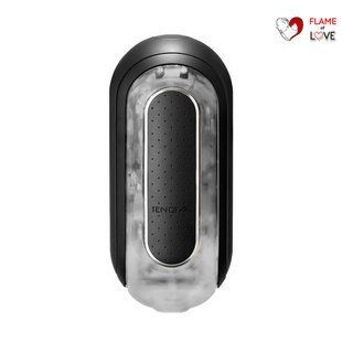 Вібромастурбатор Tenga Flip Zero Electronic Vibration Black, змінна інтенсивність, розкладний