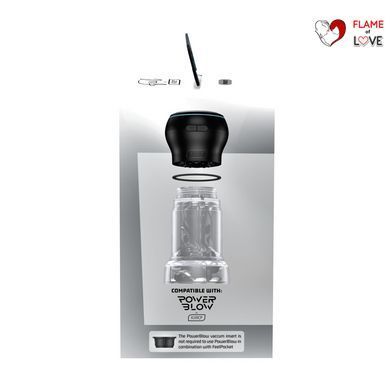 Мастурбатор Kiiroo Feel Pocket Crystal, сумісний з інтерактивною насадкою PowerBlow