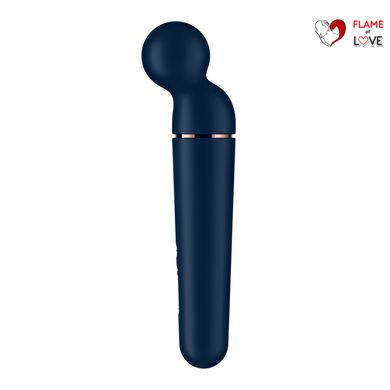 Вібромасажер Satisfyer Planet Wand-er Blue/Rosegold, дуже потужний, бездротовий