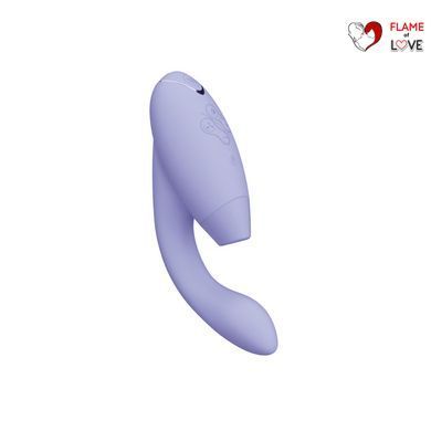 Подвійний вакуумний кліторальний стимулятор Womanizer Duo 2 - Lilac, незалежні мотори
