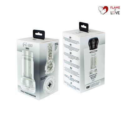 Мастурбатор Kiiroo Feel Pocket Crystal, сумісний з інтерактивною насадкою PowerBlow