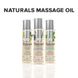 Масажна олія System JO - Naturals Massage Oil - Lavender & Vanilla з натуральними ефірними оліями (1 - 5