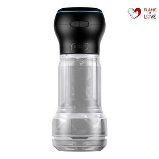 Мастурбатор Kiiroo Feel Pocket Crystal зі всмоктувальною інтерактивною насадкою PowerBlow Combo Set