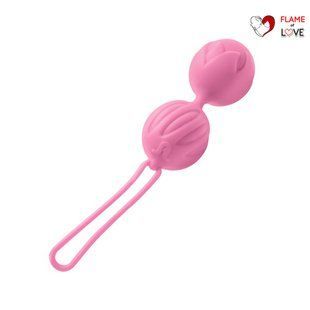 Вагінальні кульки Adrien Lastic Geisha Lastic Balls BIG Pink (L), діаметр 4 см, вага 90 гр
