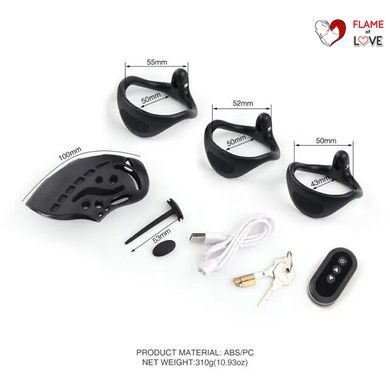 Клітка для члена з електростимуляцією LOCKINK SEVANDA Nautilus Estim Chastity Cage