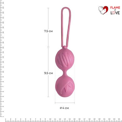 Вагінальні кульки Adrien Lastic Geisha Lastic Balls BIG Pink (L), діаметр 4 см, вага 90 гр
