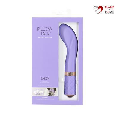 Розкішний вібратор Pillow Talk Sassy Purple Special Edition, Сваровскі, пов&rsquo;язка на очі+гра