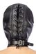 Капюшон для БДСМ зі знімною маскою Fetish Tentation BDSM hood in leatherette with removable mask - 2