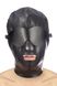 Капюшон для БДСМ зі знімною маскою Fetish Tentation BDSM hood in leatherette with removable mask - 1