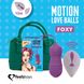 Вагінальні кульки з перлинним масажем FeelzToys Motion Love Balls Foxy з пультом ДК, 7 режимів - 1