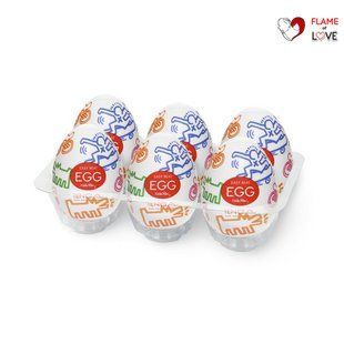 Набір мастурбаторів-яєць Tenga Keith Haring Egg Street (6 яєць)