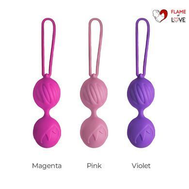 Вагінальні кульки Adrien Lastic Geisha Lastic Balls BIG Magenta (L), діаметр 4 см, вага 90 г