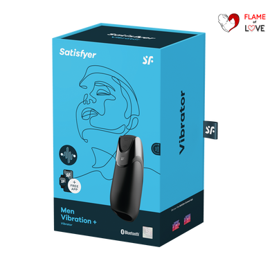Смарт мастурбатор Men Vibration+колір: чорнийSatisfyer (Німеччина)