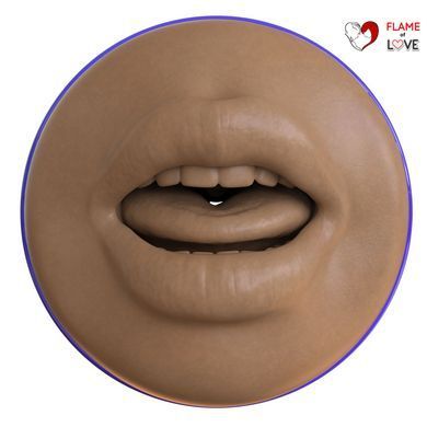 Мастурбатор-ротик Fleshlight Boost Blow Medium Dark Flesh, плаваючі кільця Turbo Tech