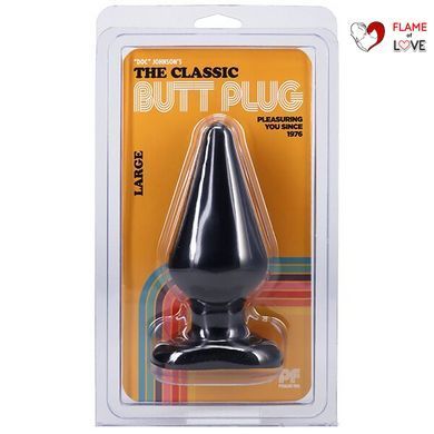 Анальна пробка Doc Johnson Smooth Classic Large - Black, макс. діаметр 5,7 см