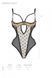 Еротичне боді Passion MARINA BODY, XXL/XXXL, beige, з відкритими чашками - 5