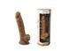 Фалоімітатор SilexD Johnny Caramel (MODEL 1 size 7in), двошаровий, силікон + Silexpan, діаметр 3,8см - 8