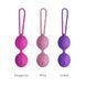 Вагінальні кульки Adrien Lastic Geisha Lastic Balls BIG Magenta (L), діаметр 4 см, вага 90 г - 4