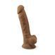 Фалоімітатор SilexD Johnny Caramel (MODEL 1 size 7in), двошаровий, силікон + Silexpan, діаметр 3,8см - 2