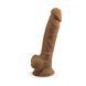Фалоімітатор SilexD Johnny Caramel (MODEL 1 size 7in), двошаровий, силікон + Silexpan, діаметр 3,8см - 4