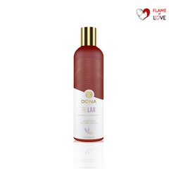 Натуральна масажна олія DONA Relax – Lavender & Tahitian Vanilla (120 мл) з ефірними оліями
