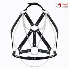 Портупея жіноча Art of Sex - Aiden Leather harness, Чорна XS-M
