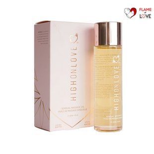 Масажна олія HighOnLove Massage Oil - Lychee Martini (120 мл) з маслом насіння конопель