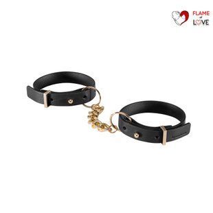 Наручники з екошкіри Bijoux Indiscrets Maze &ndash; Thin Handcuffs Black