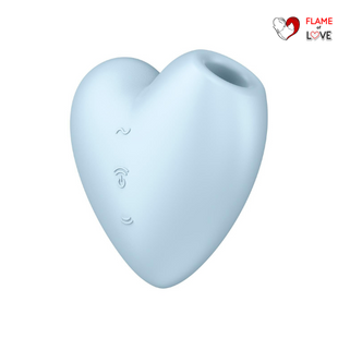 Вакуумний стимулятор клітораCutie Heart колір: блакитнийSatisfyer (Німеччина)