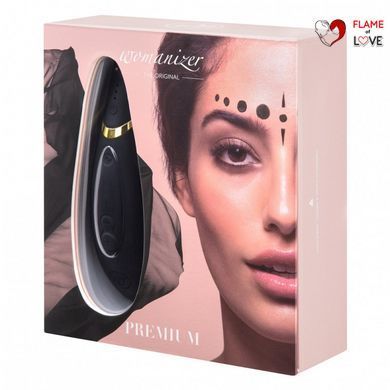 Вакуумний стимулятор клітора колір: чорний Womanizer Premium