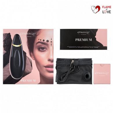 Вакуумний стимулятор клітора колір: чорний Womanizer Premium