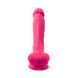 Фалоімітатор SilexD Tomas Pink (MODEL 1 size 9in), двошаровий, силікон + Silexpan, діаметр 4,9см - 5