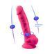 Фалоімітатор SilexD Tomas Pink (MODEL 1 size 9in), двошаровий, силікон + Silexpan, діаметр 4,9см - 8