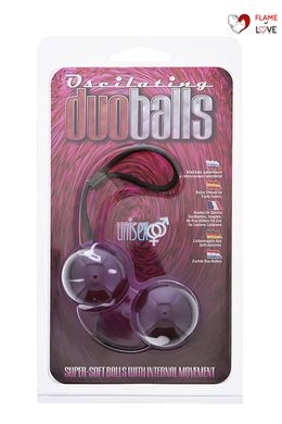 Вагінальні кульки Marbelized DUO BALLS, PURPLE, Фіолетовий