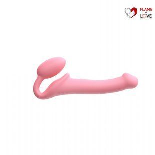 Безремінний страпон Strap-On-Me Rose S, повністю регульований, діаметр 2,7 см
