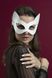 Маска кішечки Feral Feelings - Kitten Mask, натуральна шкіра, біла - 1
