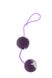 Вагінальні кульки Marbelized DUO BALLS, PURPLE, Фіолетовий - 1