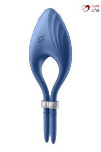Ерекційне віброкільце-ласо Satisfyer Duelist Blue, 10 режимів, потужний мотор