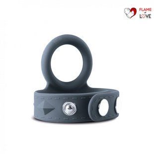 Подвійне ерекційне кільце Boners Cock & Ball Strap S/M, регулювання діаметра, 3,5&ndash;5,5 см