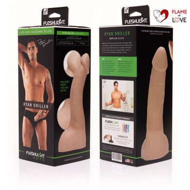 Фалоімітатор Fleshlight Guys: Ryan Driller Dildo, за зліпком пеніса