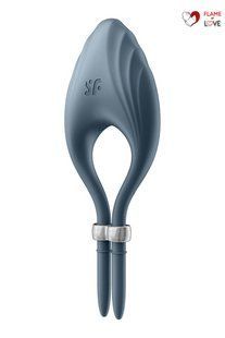 Ерекційне віброкільце-ласо Satisfyer Duelist Dark Blue, 10 режимів, потужний мотор