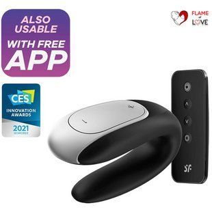 Смарт-вібратор для пар Satisfyer Double Fun (Black) з пультом ДК