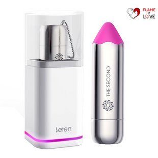 Віброкуля Leten The Second morning rose з індукційною зарядкою, водонепроникна, дуже потужна