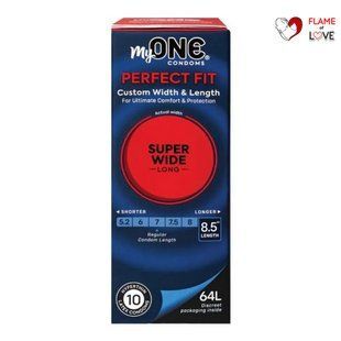 Презервативи латексні My ONE Super Wide & Long 64L