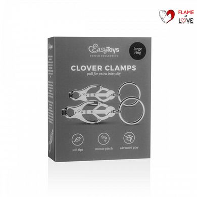 Затискачі для сосків з кільцями EasyToys Clover Clamps With Clips